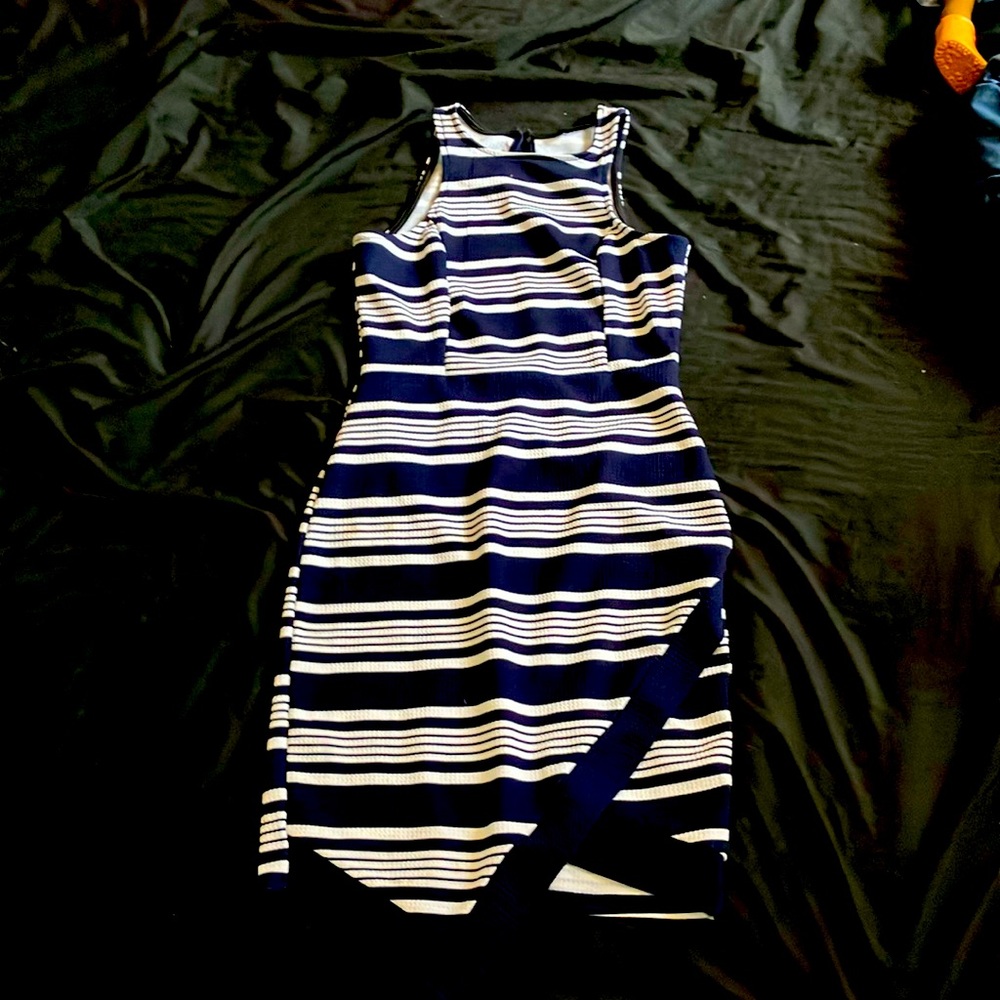 Black and white tight Dress